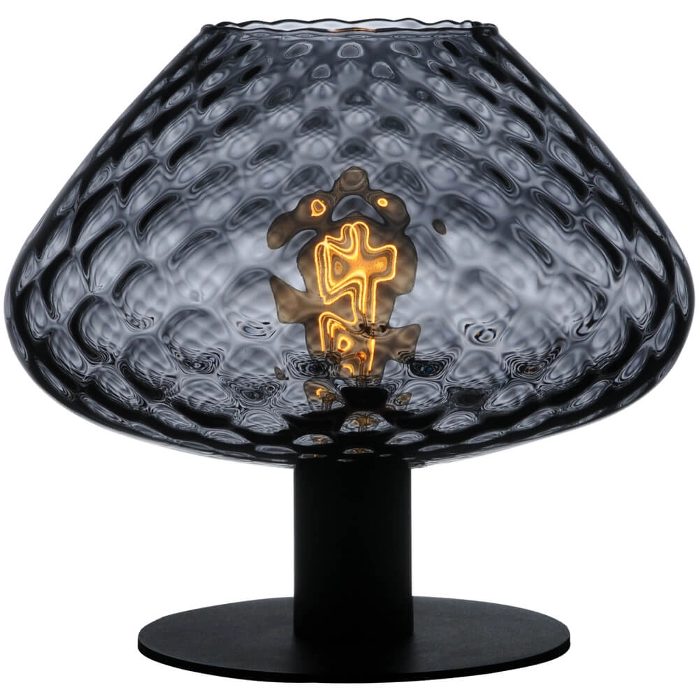 Tafellamp Porto met Blossom smoke glas Tafellamp Porto met Blossom smoke glas