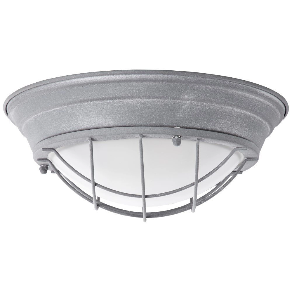 Landelijke plafonnière Typhoon Ø 35cm beton grijs