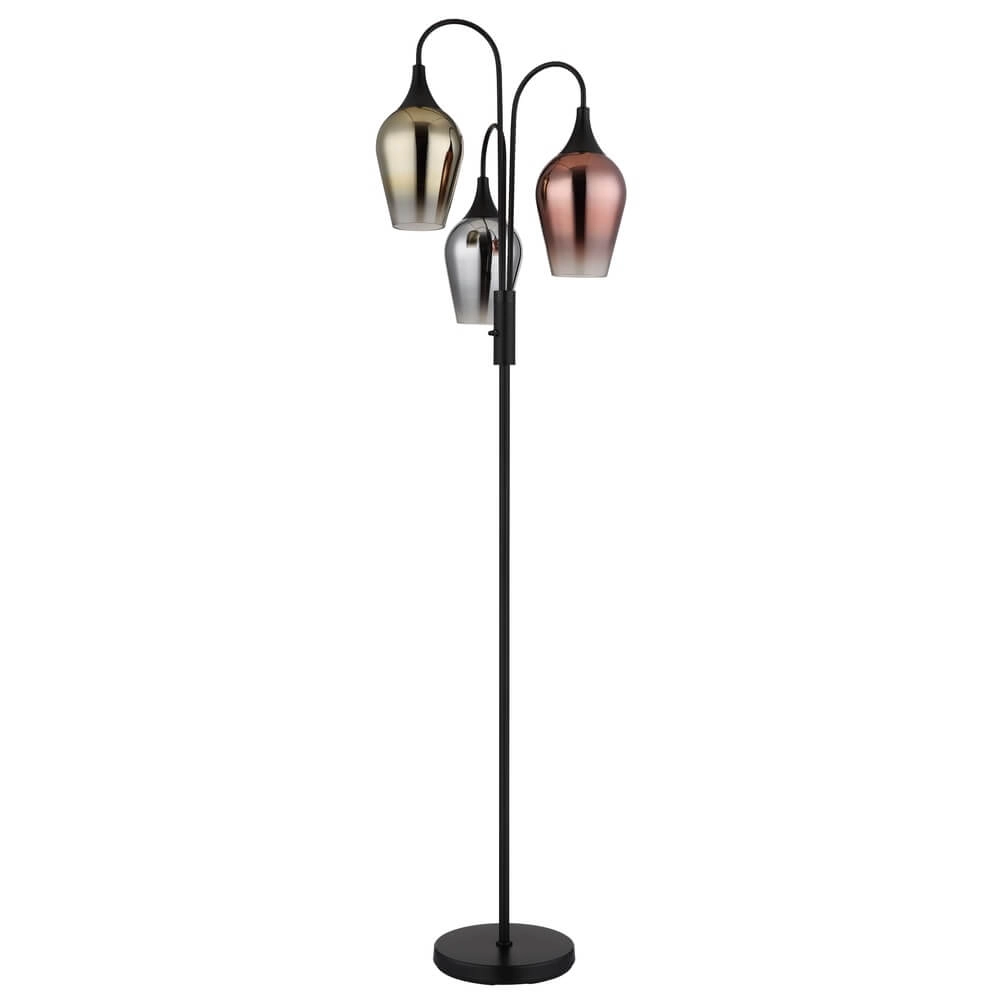 Vloerlamp Lavus gekleurd glas 3-lichts Globo 9007371474202