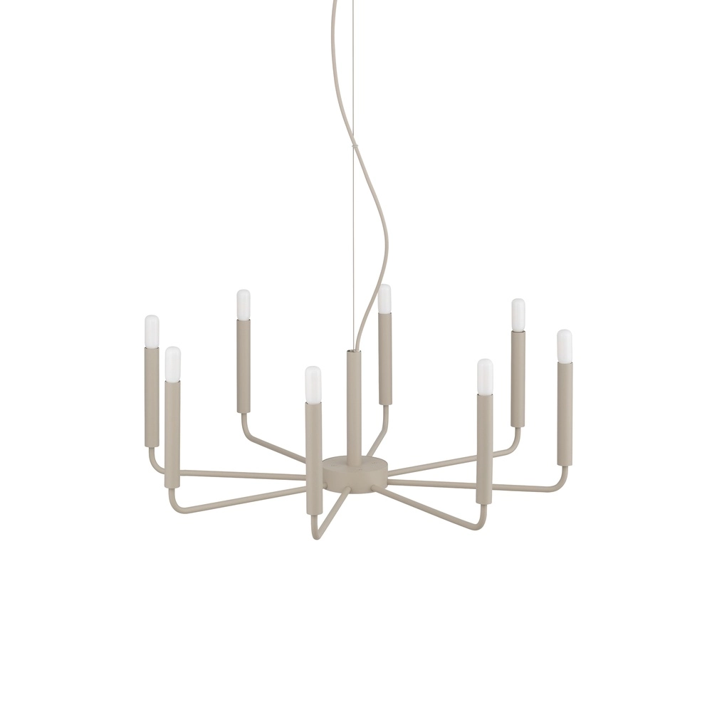 Moderne kroonluchter Orto zand bruin Ø 73cm Lyora 5903139125253