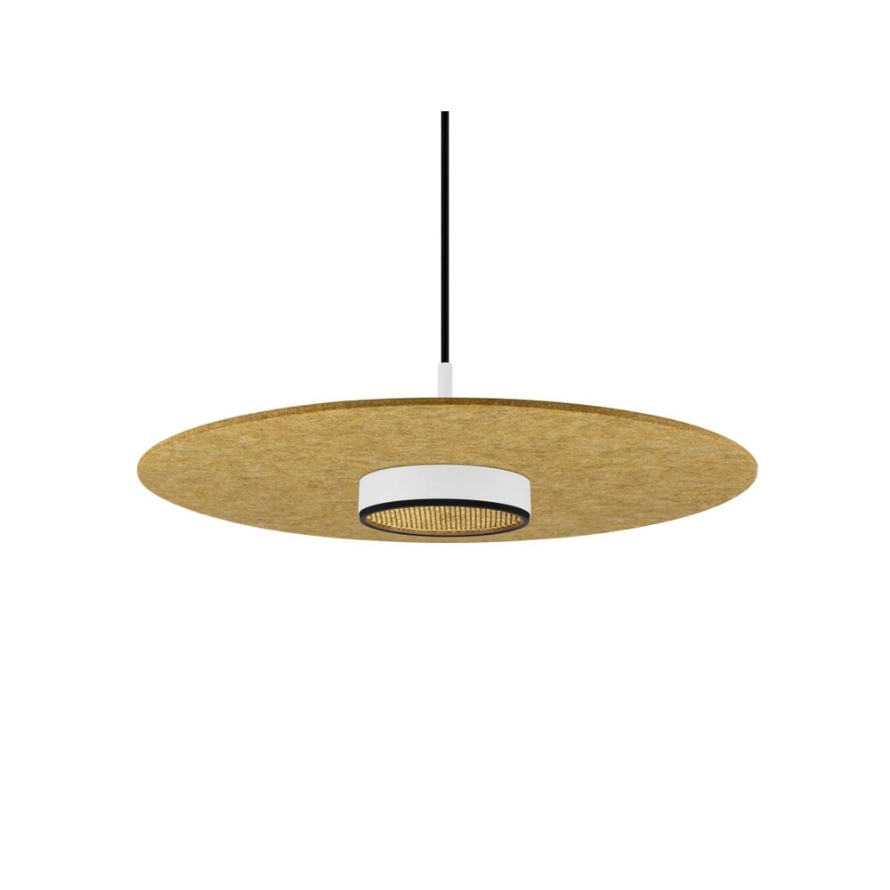 Vilt kap Grip! Flat Ø 50 x 0,6cm okergeel SLV 4024163316163