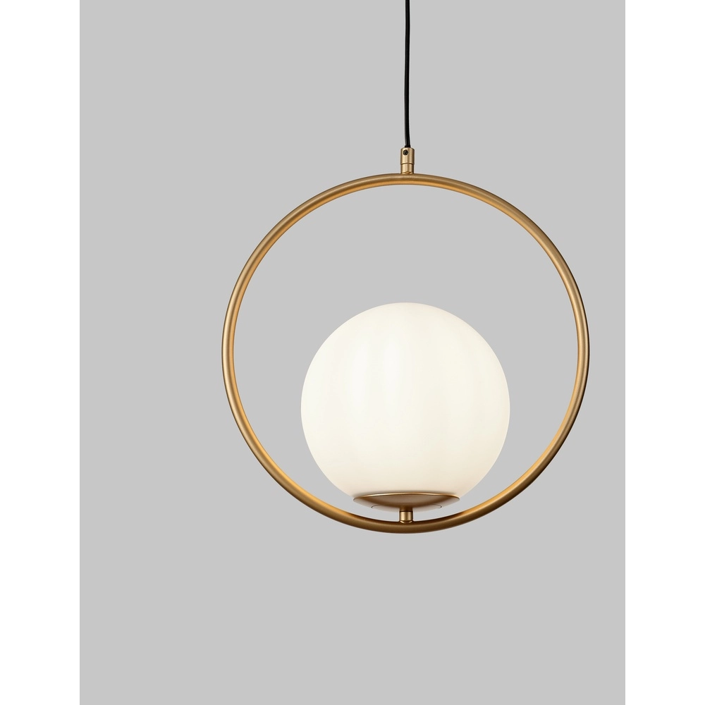 Design hanglamp Obitar enkel rond goud