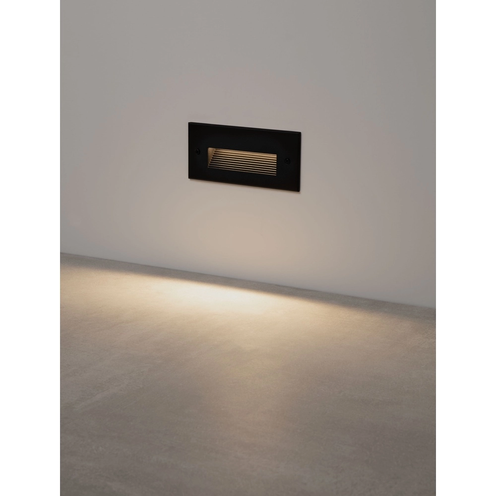 Inbouwlamp Polka 17cm zwart