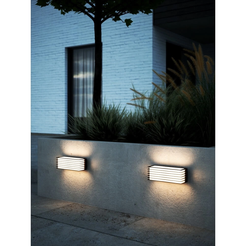 Wandamp Fluctus zwart rechthoek Nordlux 5704924015601
