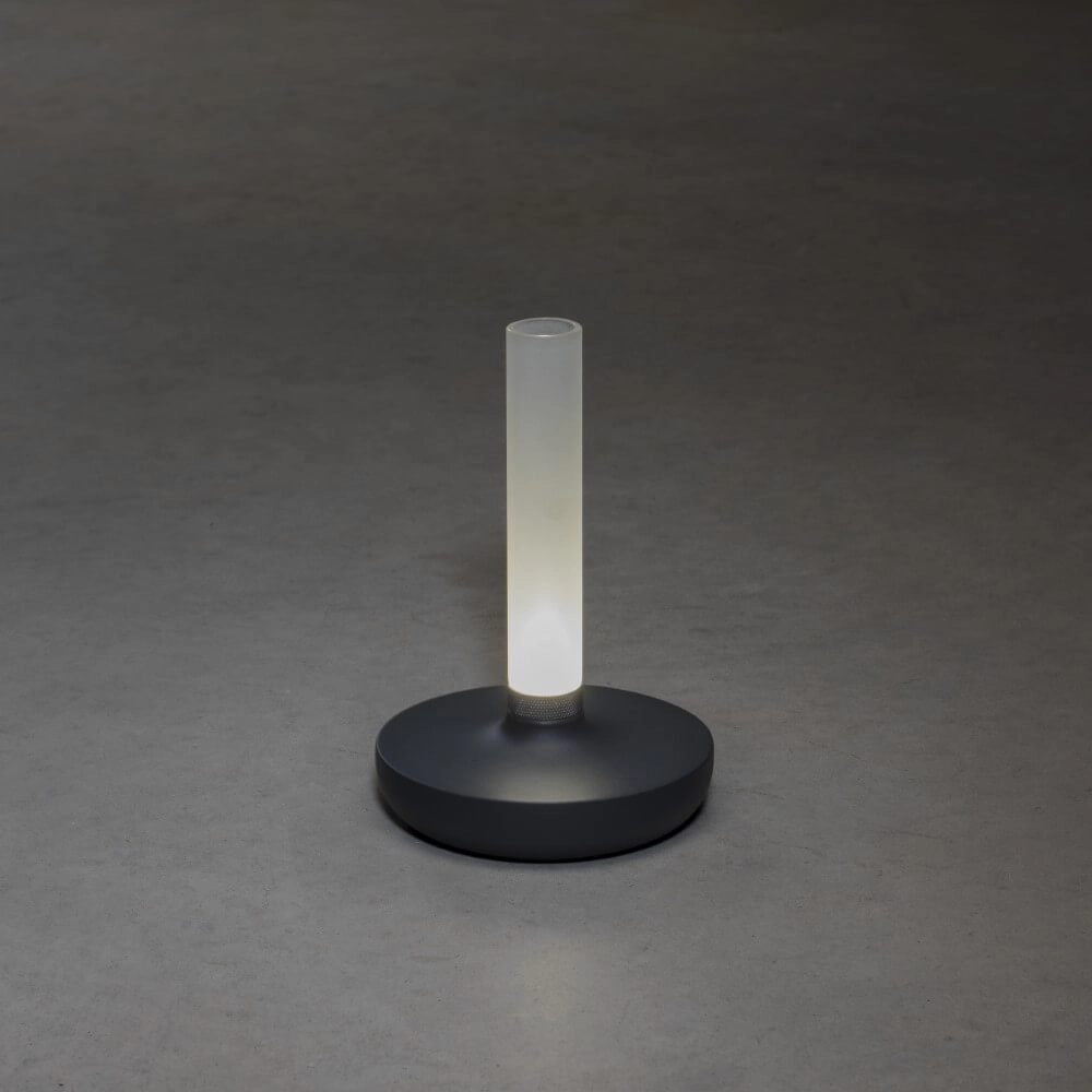 Oplaadbare tafellamp Biarritz antraciet KonstSmide 7318308273730