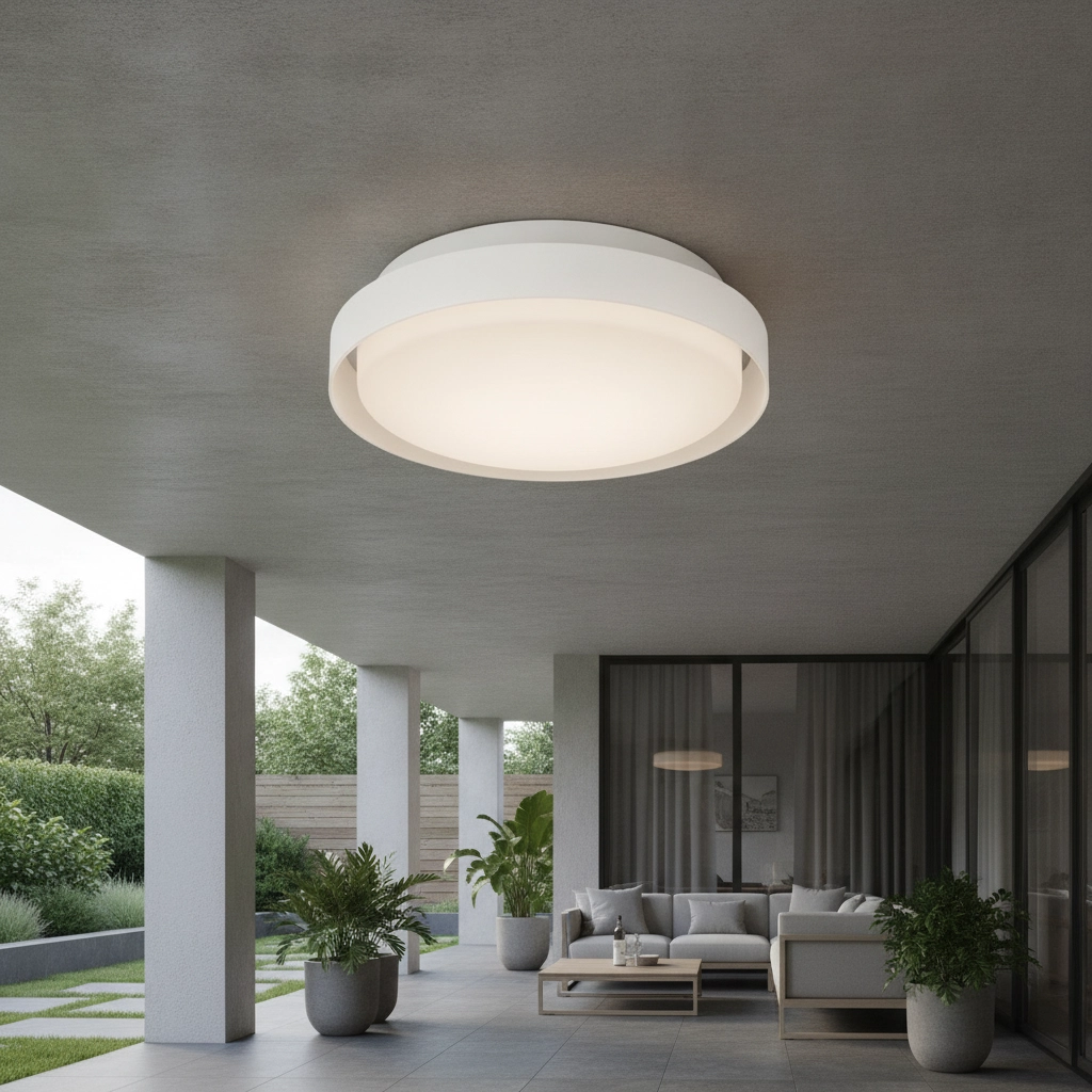 Plafondlamp Oliver Ø 27cm wit