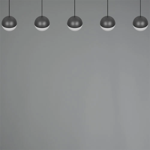 5-lichts hanglamp Senta antraciet Trio 4017807697872