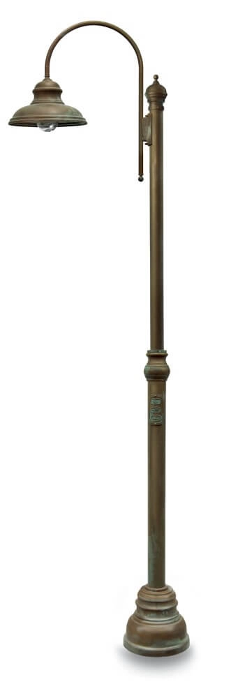 Staande buitenlamp Mill M - verouderd messing