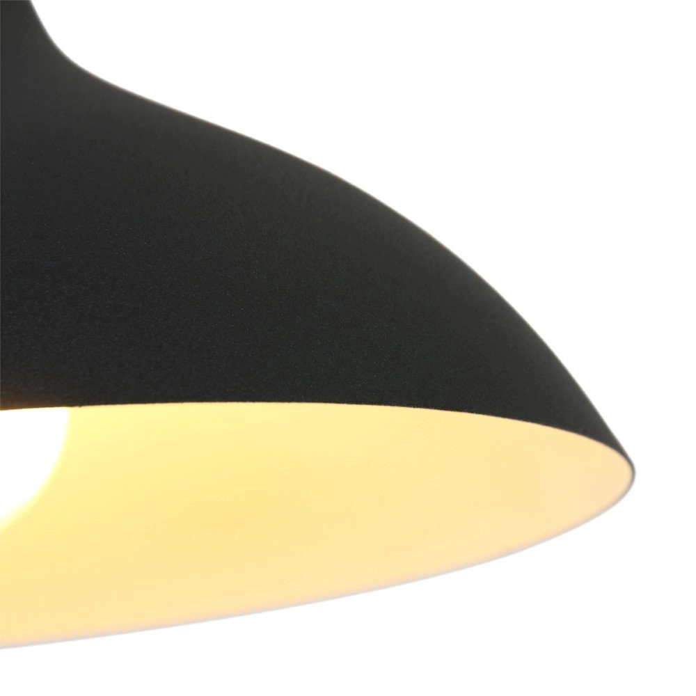 Zwarte leeslamp Kasket 50cm Steinhauer 8712746132786