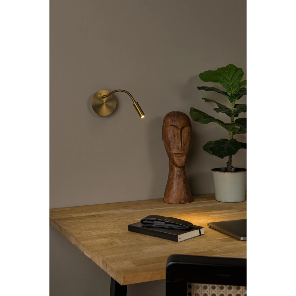 Oplaadbare wandlamp Jolijn bedlampje goud