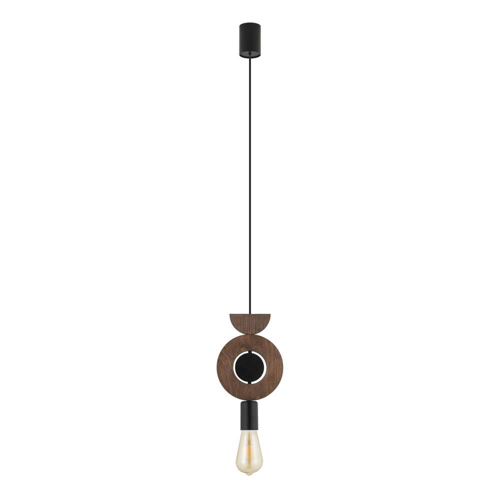 Design hanglamp Drops Wood D 1-lichts hout
