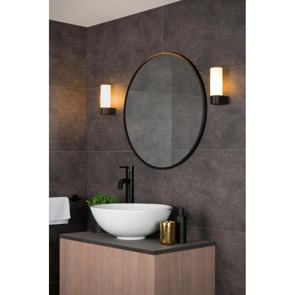 Design wandlamp Jesse enkel IP44 geschikt voor badkamer Lucide 5411212040404