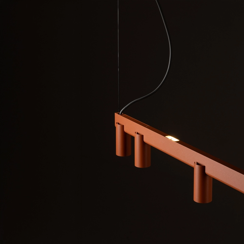 Design hanglamp Fourty 8-lichts terracotta Lyora 5903139124249