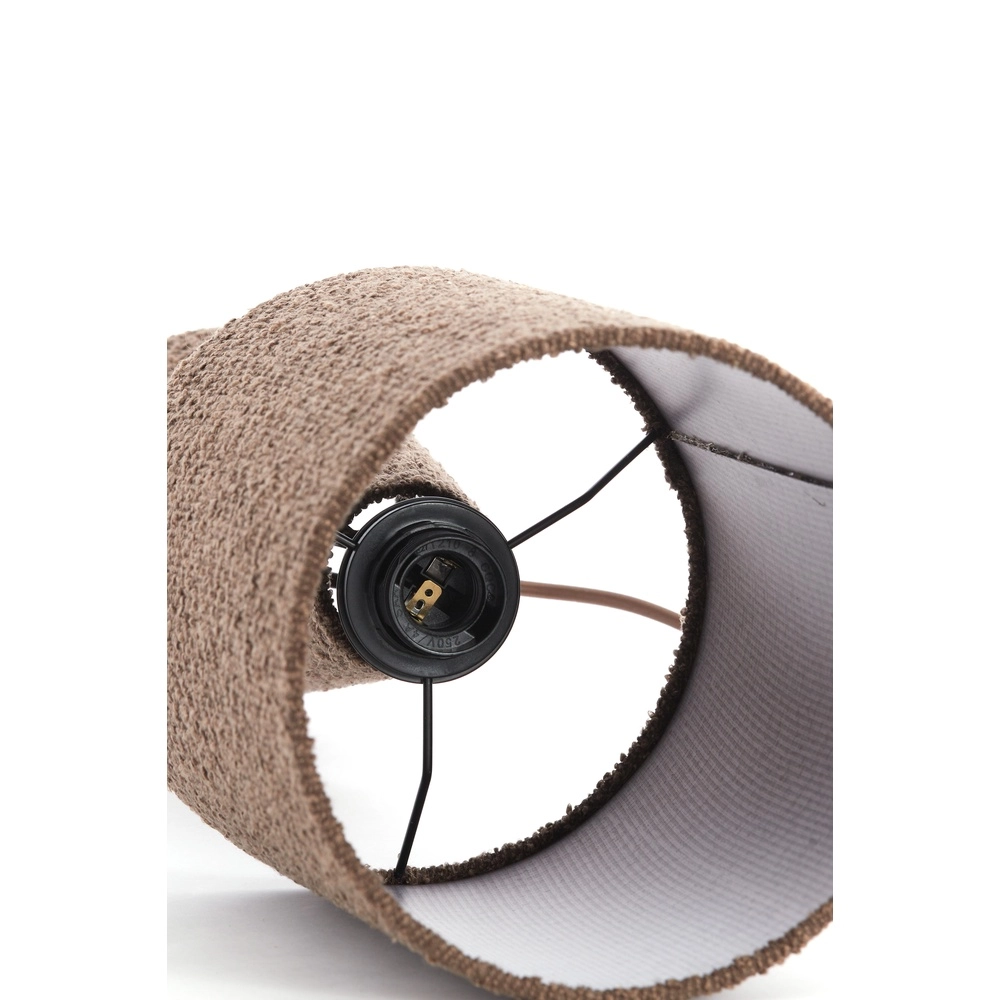 Boucle schemerlamp Micky 58cm - bruin Light & Living 8717807782764