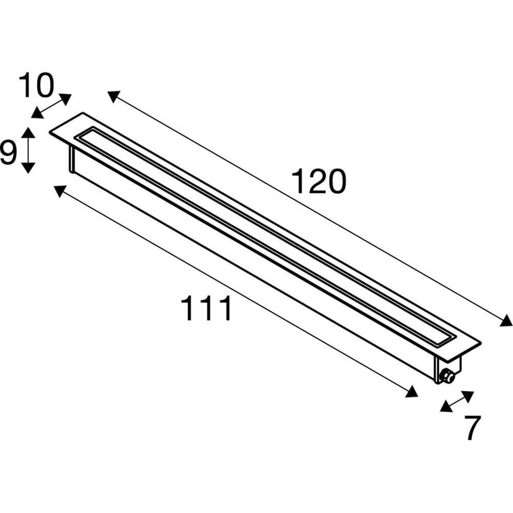 Inbouwlamp Dasar 1200 120cm Led 3000K SLV 4024163274722