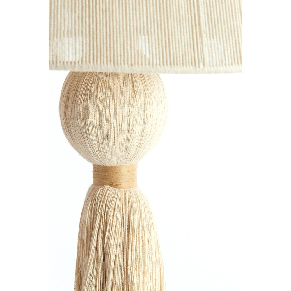 Schemerlamp Espino Ø 31cm - naturel linnen Light & Living 8717807808785
