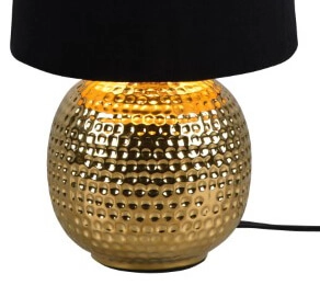 Schemerlampje Sophia zwart met goud Trio 4017807524383