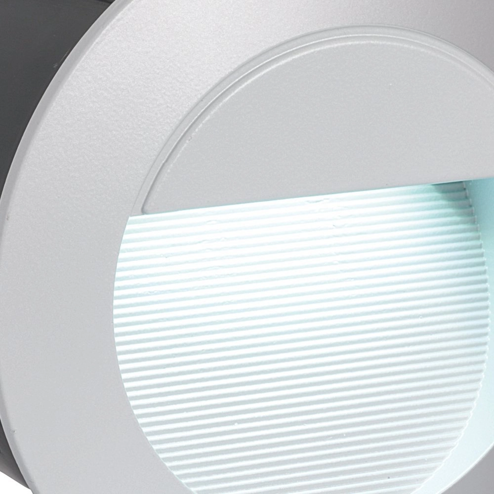 Led inbouw muurlamp Zimba Round led grijs Eglo 9002759952334