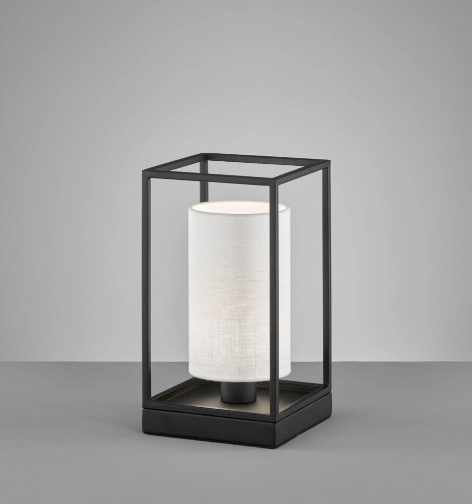 Landelijke tafellamp Gilli witte kap Fischer & Honsel 4003694505772