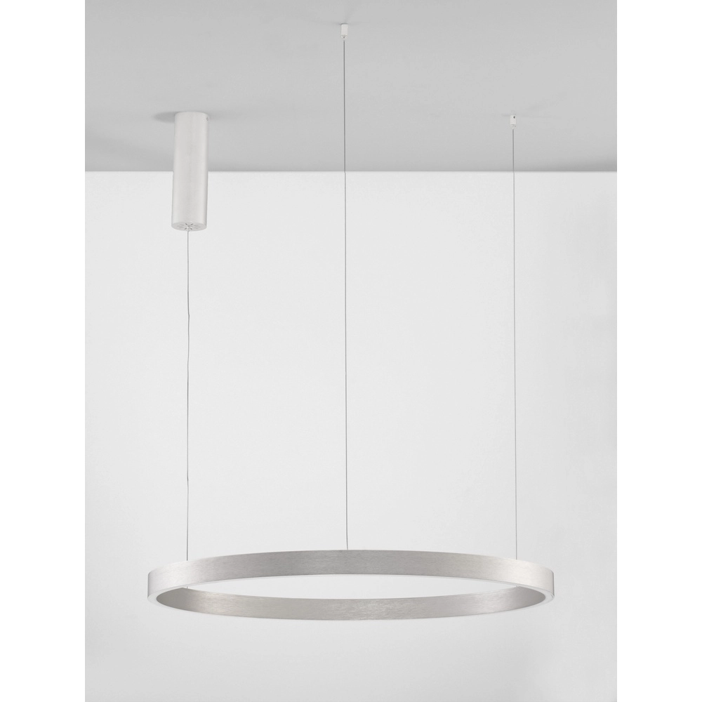 Design hanglamp Elowen zilvergrijs Ø 80cm Lyora 5212017439116
