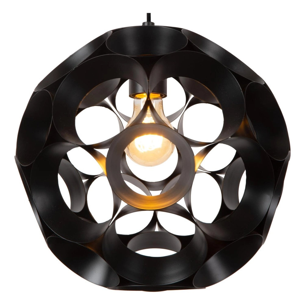 Unieke hanglamp Hannelore Ø 30cm zwart Lucide 5411212106223
