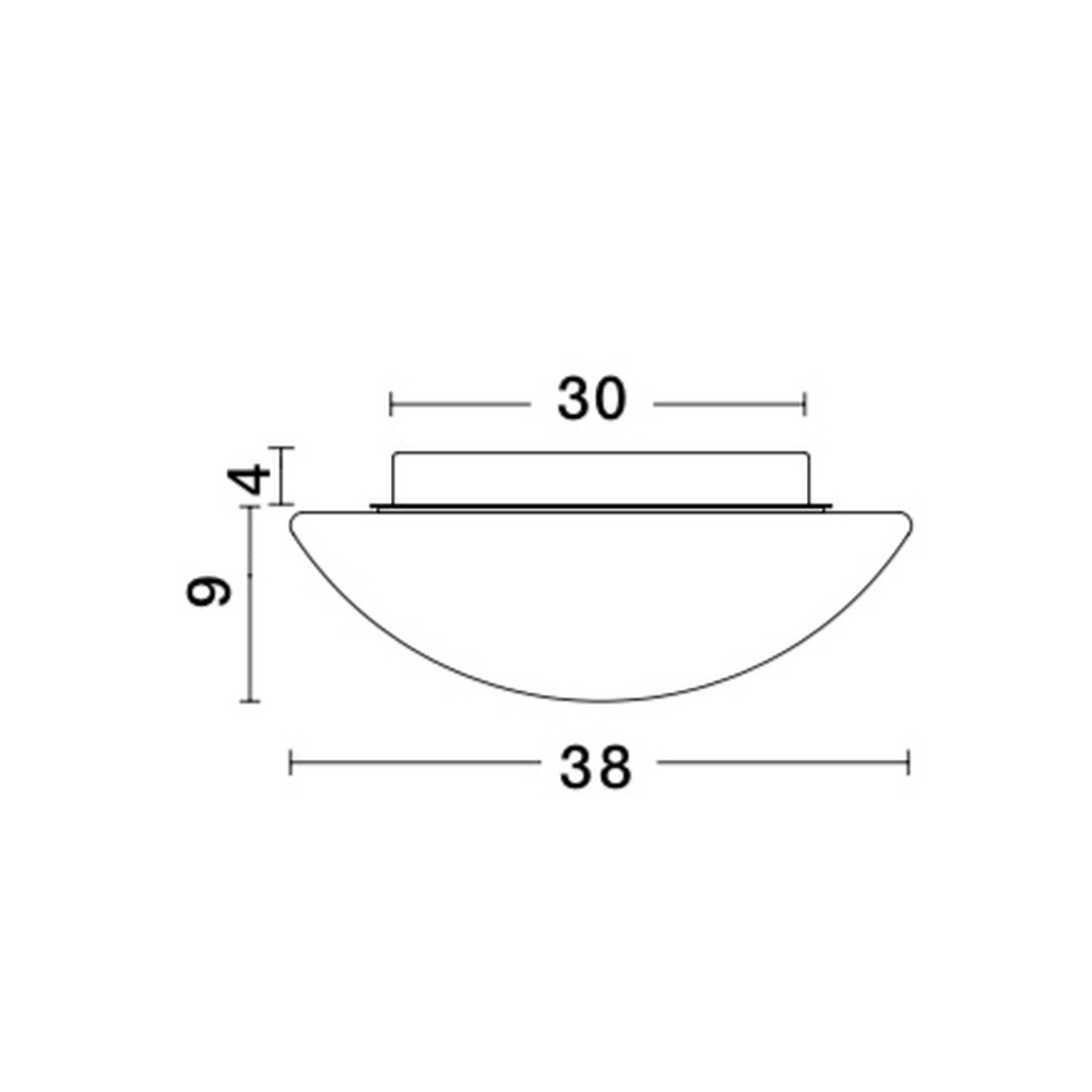 Plafondlamp Brest Ø 38cm wit Lyora 5212017411761