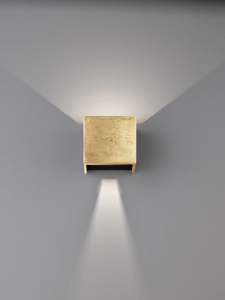 Gouden wandlamp Cog 12cm x 10cm Fischer & Honsel 4003694305822