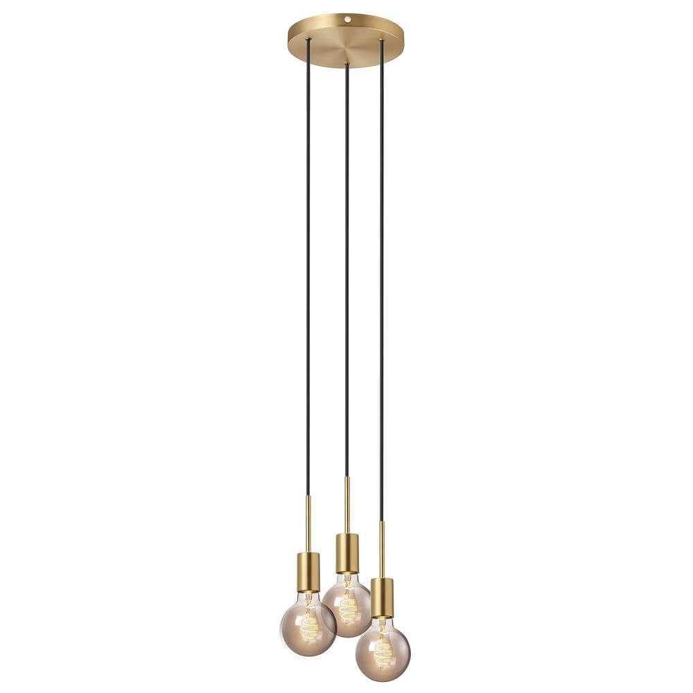 3-lichts hanglamp Paco messing Nordlux 5704924005244