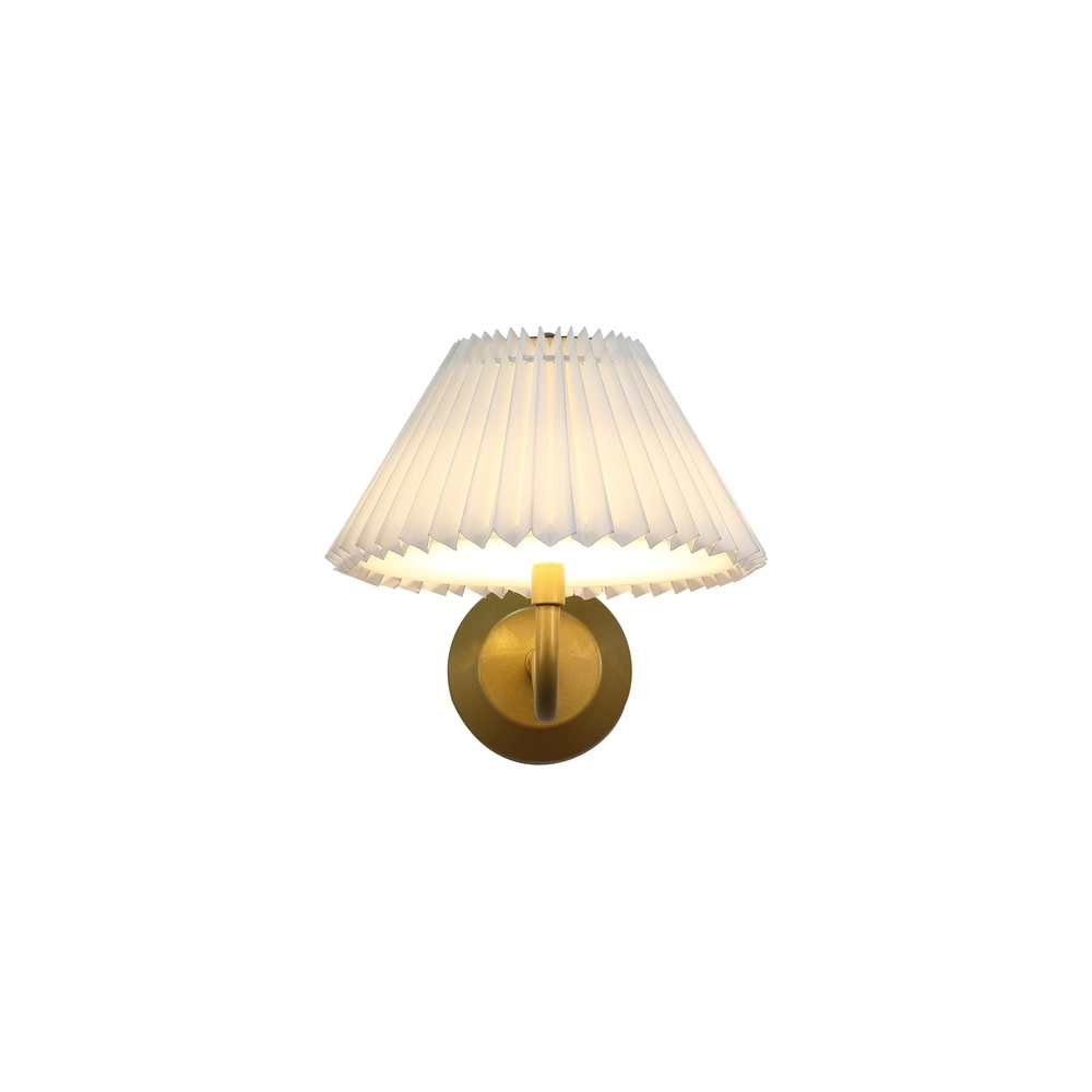 Wandlamp Danish goud met wit