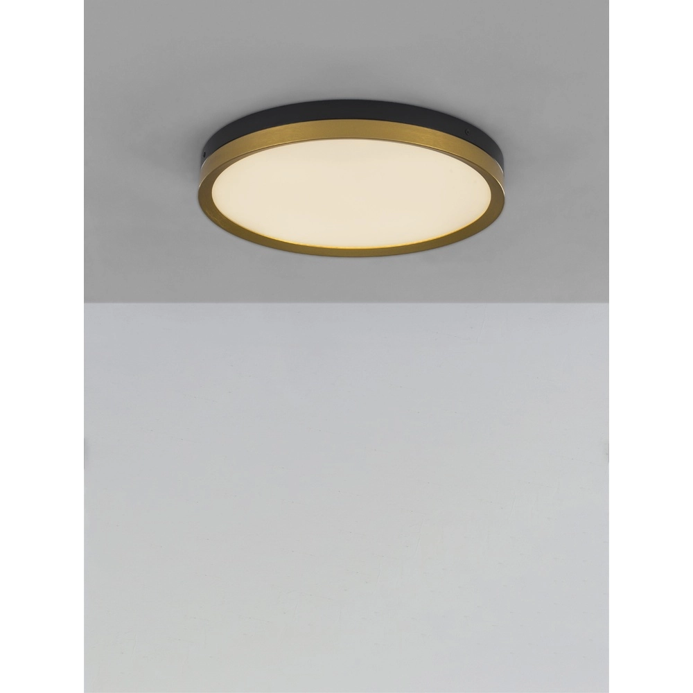 Ceiling light Cantria black with gold Ø 40cm Lyora 5212017439833