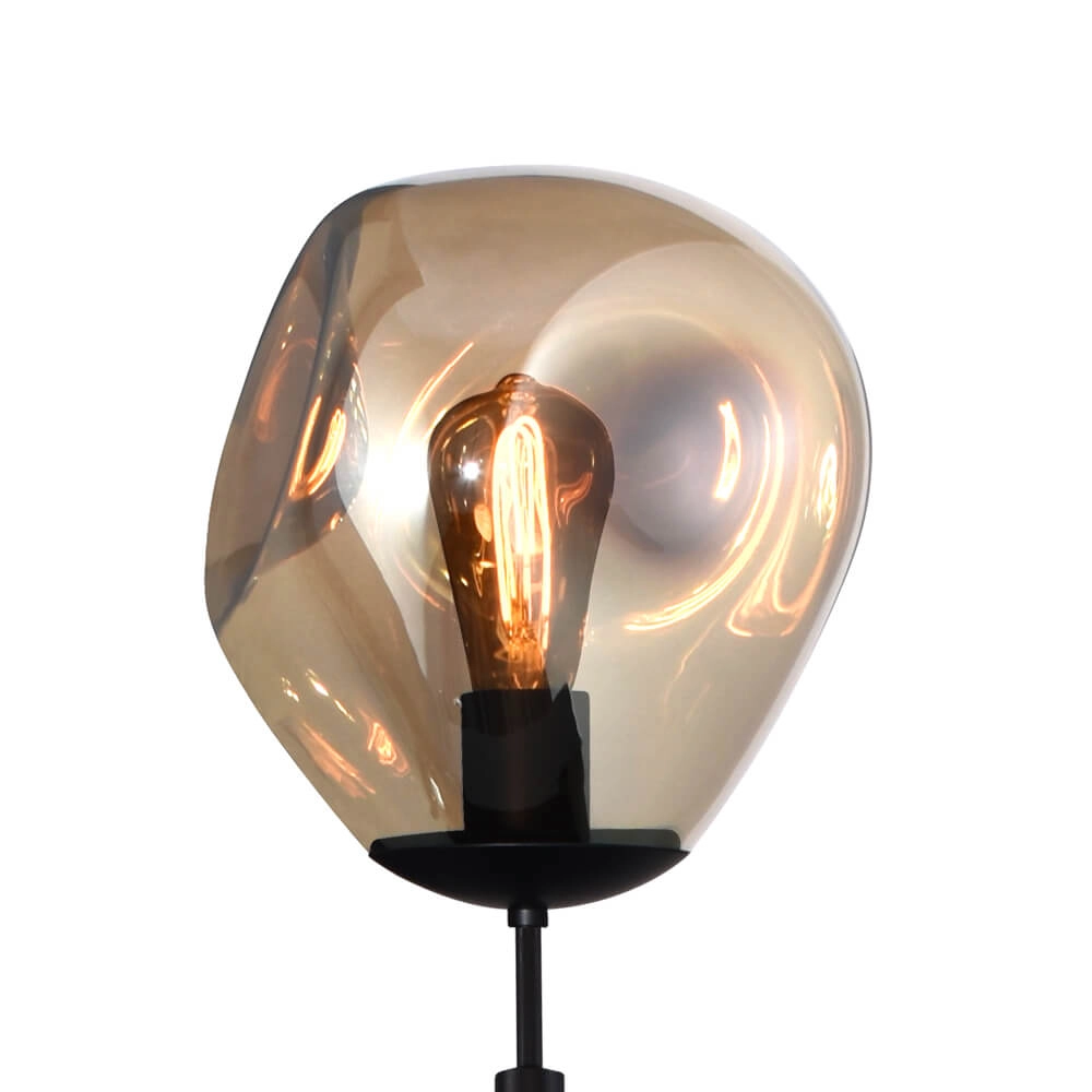 Vloerlamp Lava Ø 24cm goud glas Masterlight 8718121286686