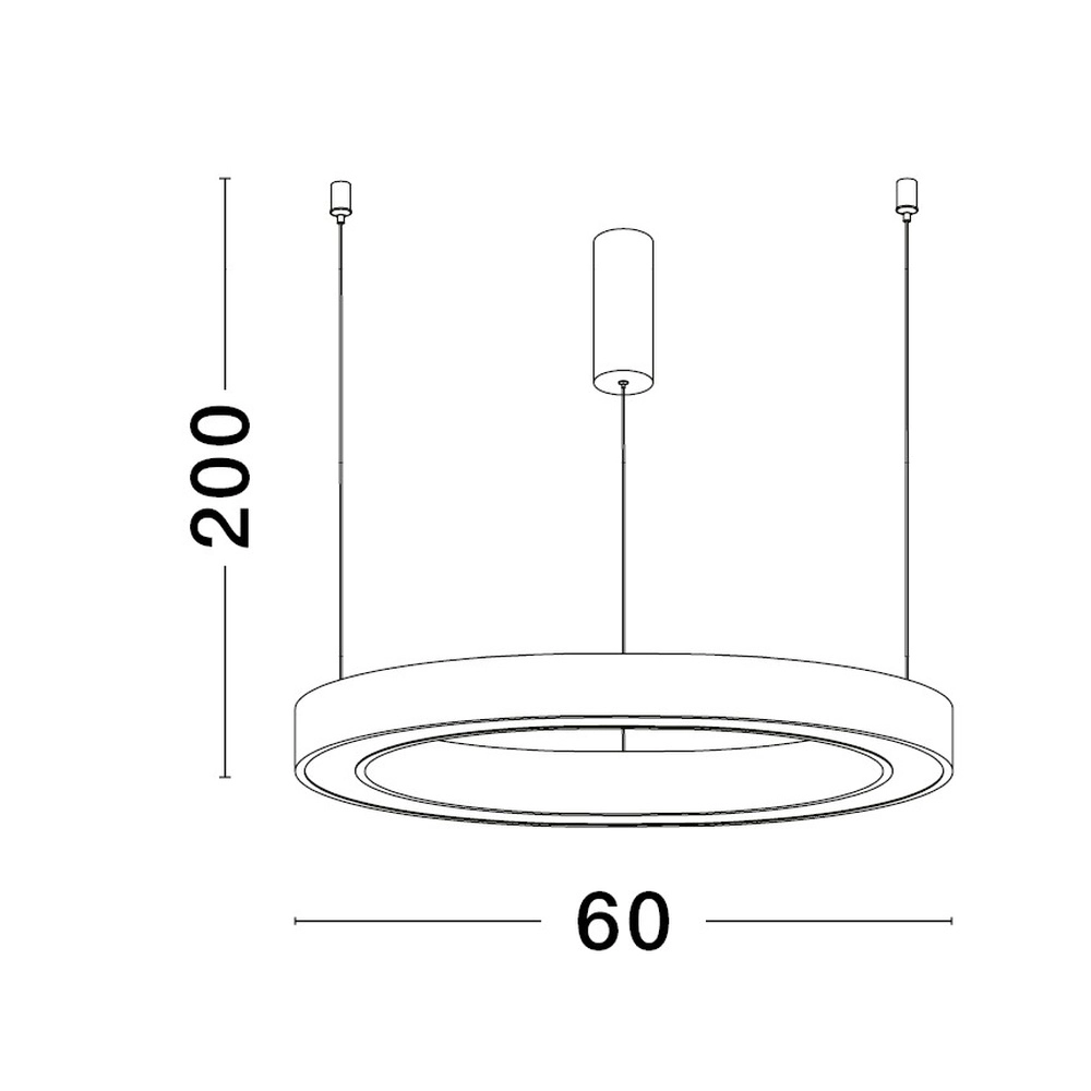 Design hanglamp Sting wit Ø 60cm Lyora 5212017437372