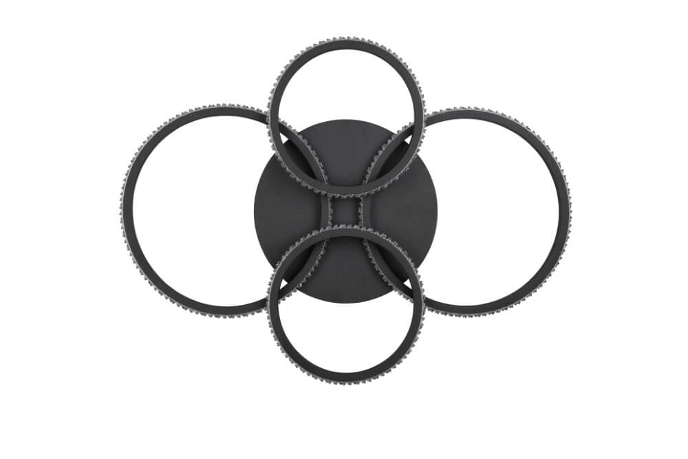 Design plafondlamp Cires zwart Trio 4017807600964