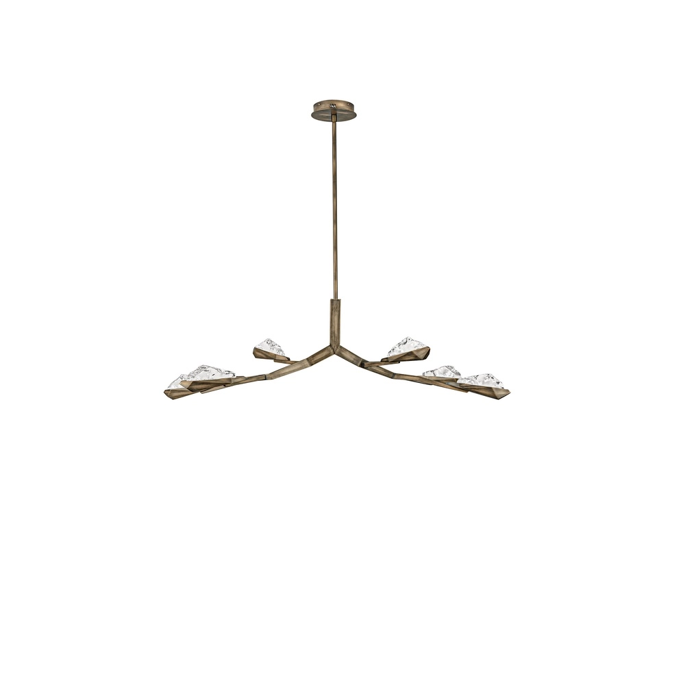 Antieke hanglamp Greta antiek messing 137,5cm Lyora 5212063500334