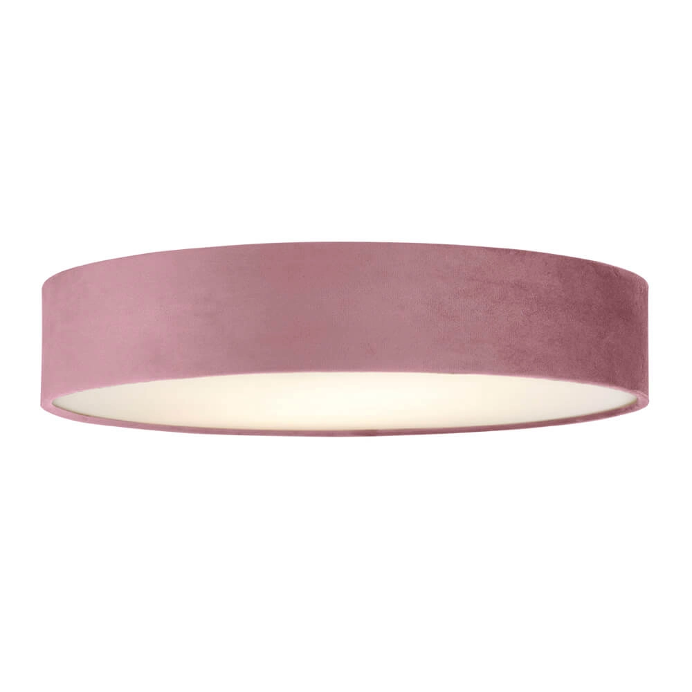 Plafondlamp Drum Pleat 50cm velvet roze Plafondlamp Drum Pleat 50cm velvet roze