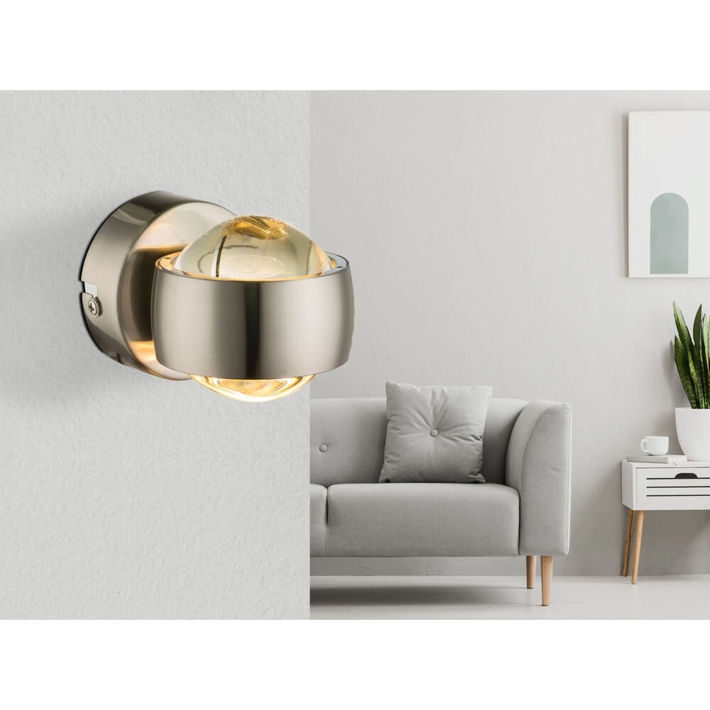 Nikkel wandlamp Randi design Globo 9007371349623