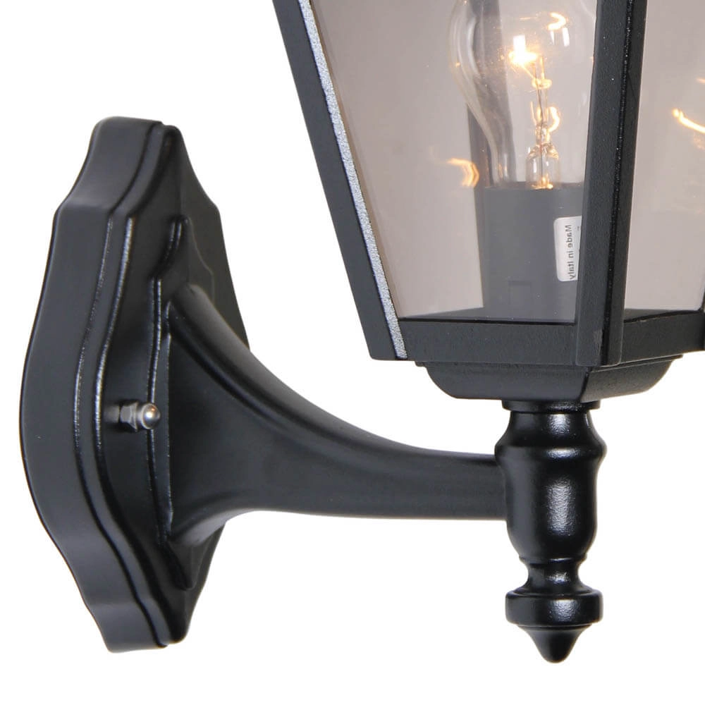 Klassieke buitenlamp Quadrana Up zwart Franssen 8033239084338