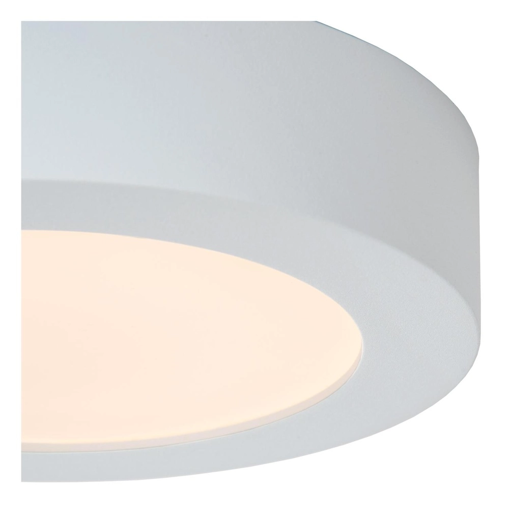 Plafonniere Brice-Led Ø 18cm - IP44 wit Lucide 5411212281296