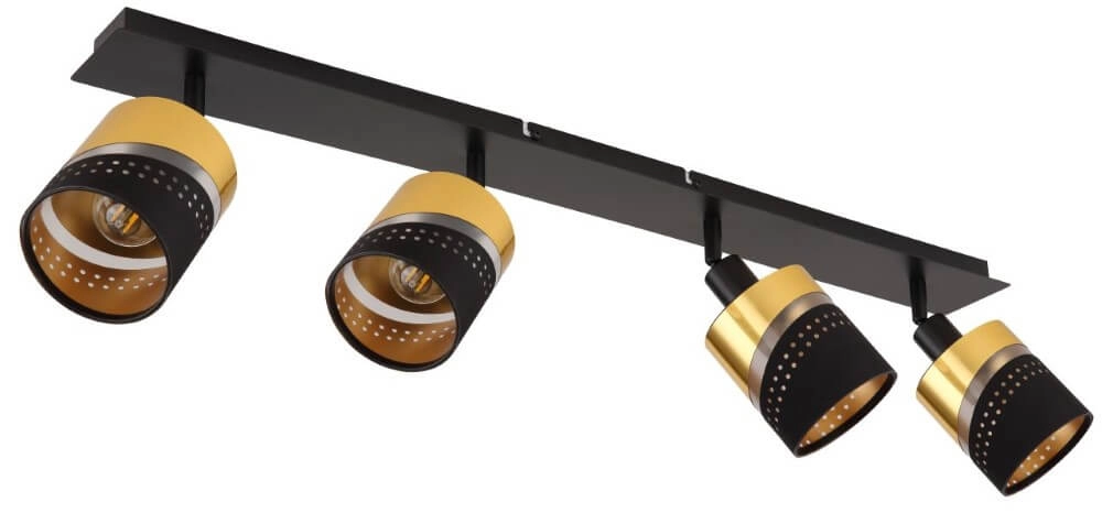 4-lichts plafondspot Or zwart met goud Globo 9007371455706