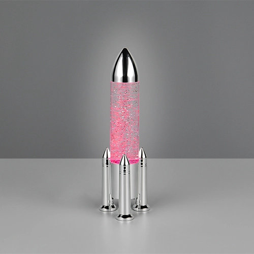 Tafellamp Apollo raket titanium grijs Trio 4017807681208