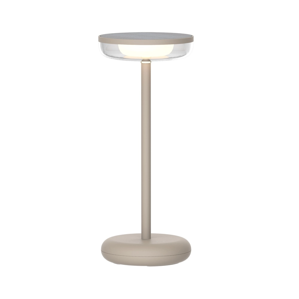 Hybride tafellamp Sintra zand bruin