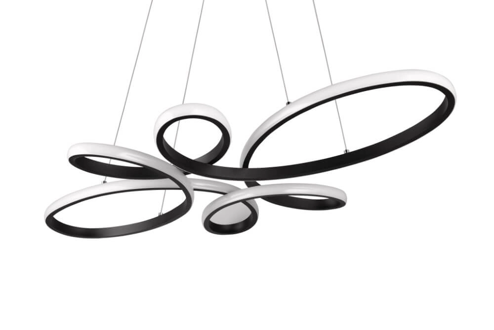 Design hanglamp Fly zwart Trio 4017807600926