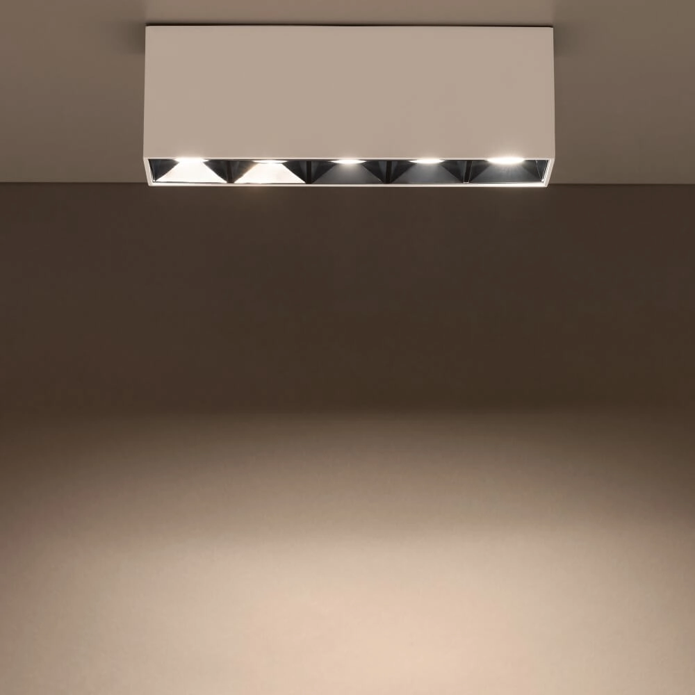 Witte opbouwspot Midi Led 5x1 leds - 3000K Lyora 5903139100489