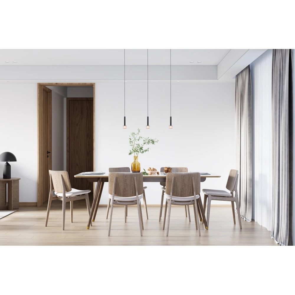 3-lichts hanglamp Fabro led - zwart Masterlight 8718121316963