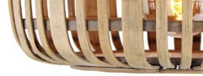 Plafondlamp Woodrow 32cm houtbruin Brilliant 4004353395284