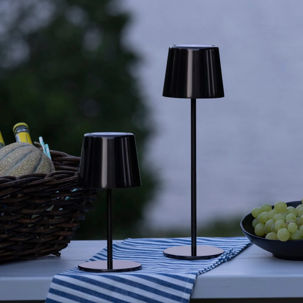 Oplaadbare tafellamp Xaana zwart Brilliant 4004353444869