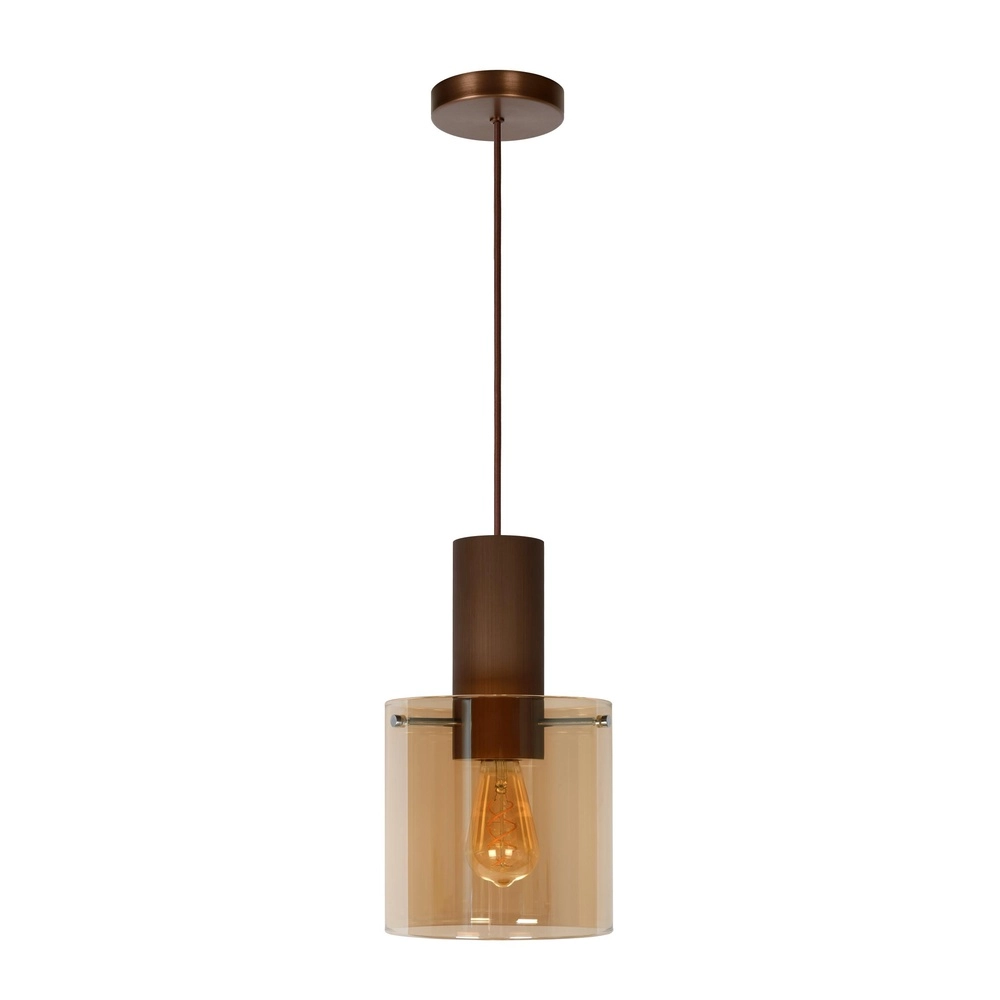 Hanglamp Toledo Ø 20cm amber glas