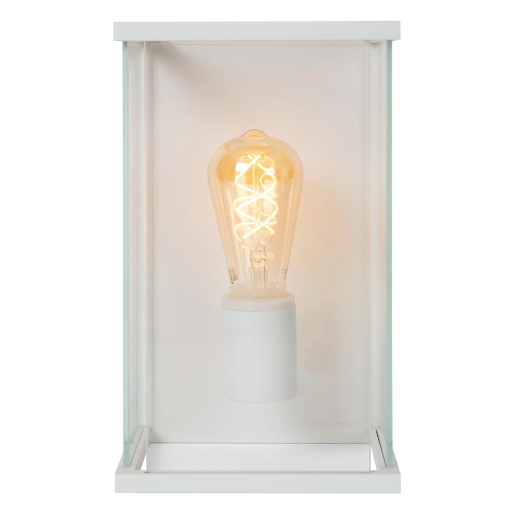 Strakke wandlamp Claire enkel wit Lucide 5411212272348