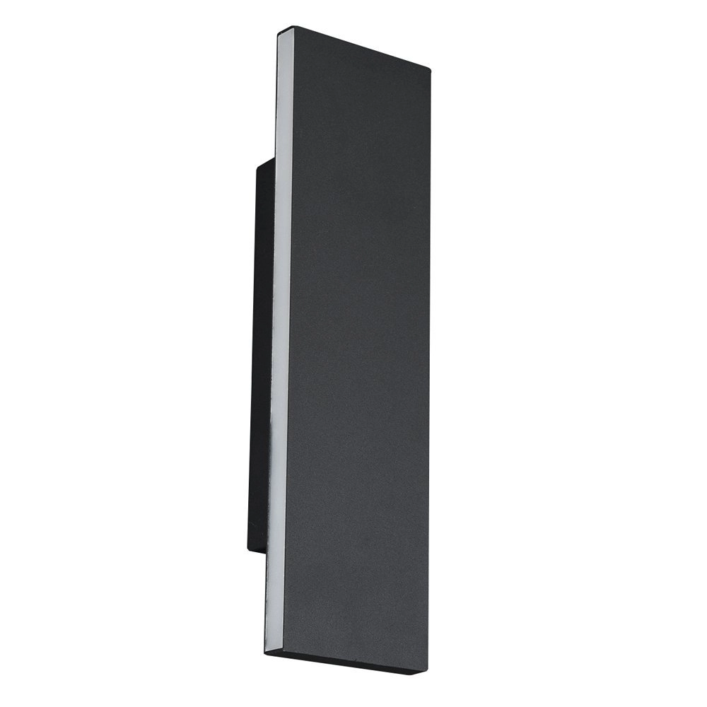 Design wandlamp Concha 28cm antraciet