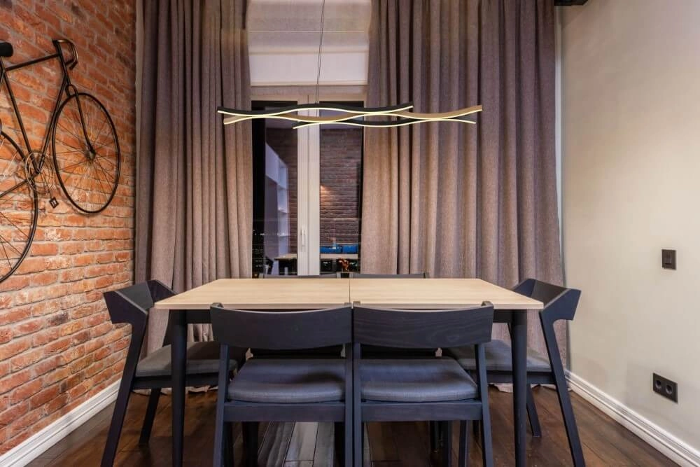 Hanglamp Geronimo zwart met hout Globo 9007371451043